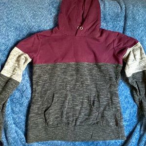 purple black and grey esstive hoodie size medium